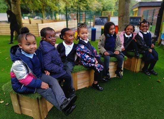 School playground seating