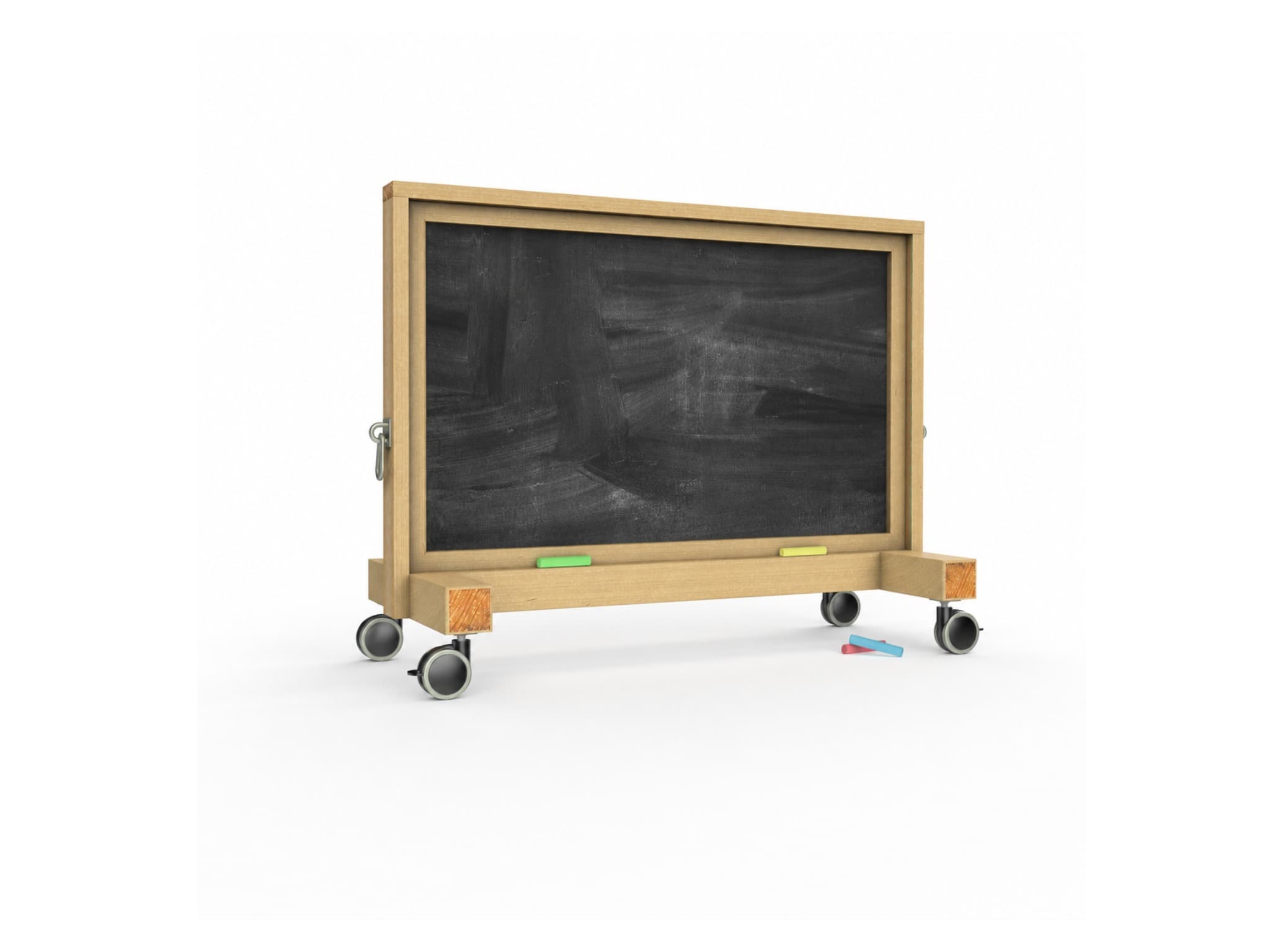 Interactive Chalkboard Panel on Wheels