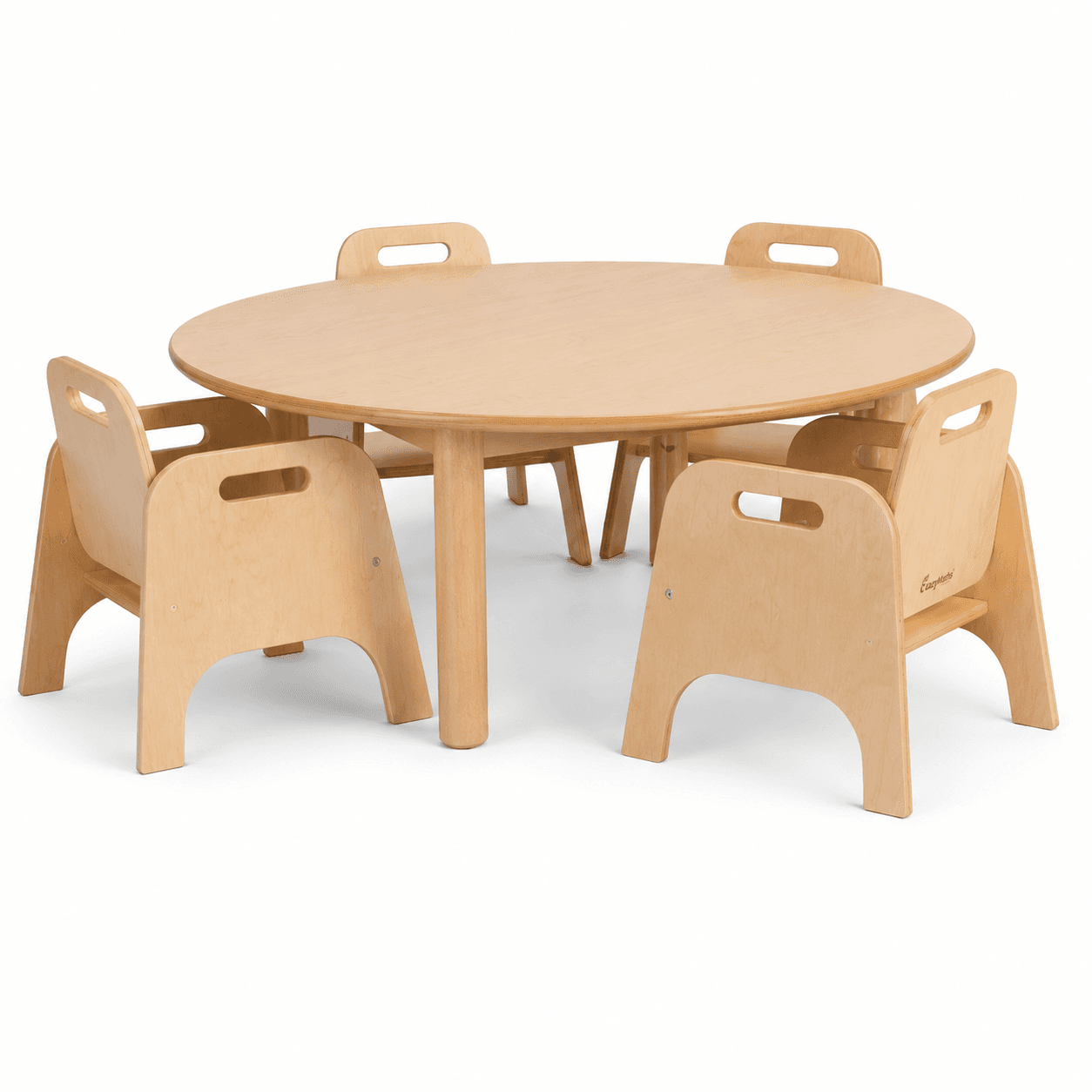 Millhouse Medium Circular Table + 4 Sturdy Chairs (H140mm)