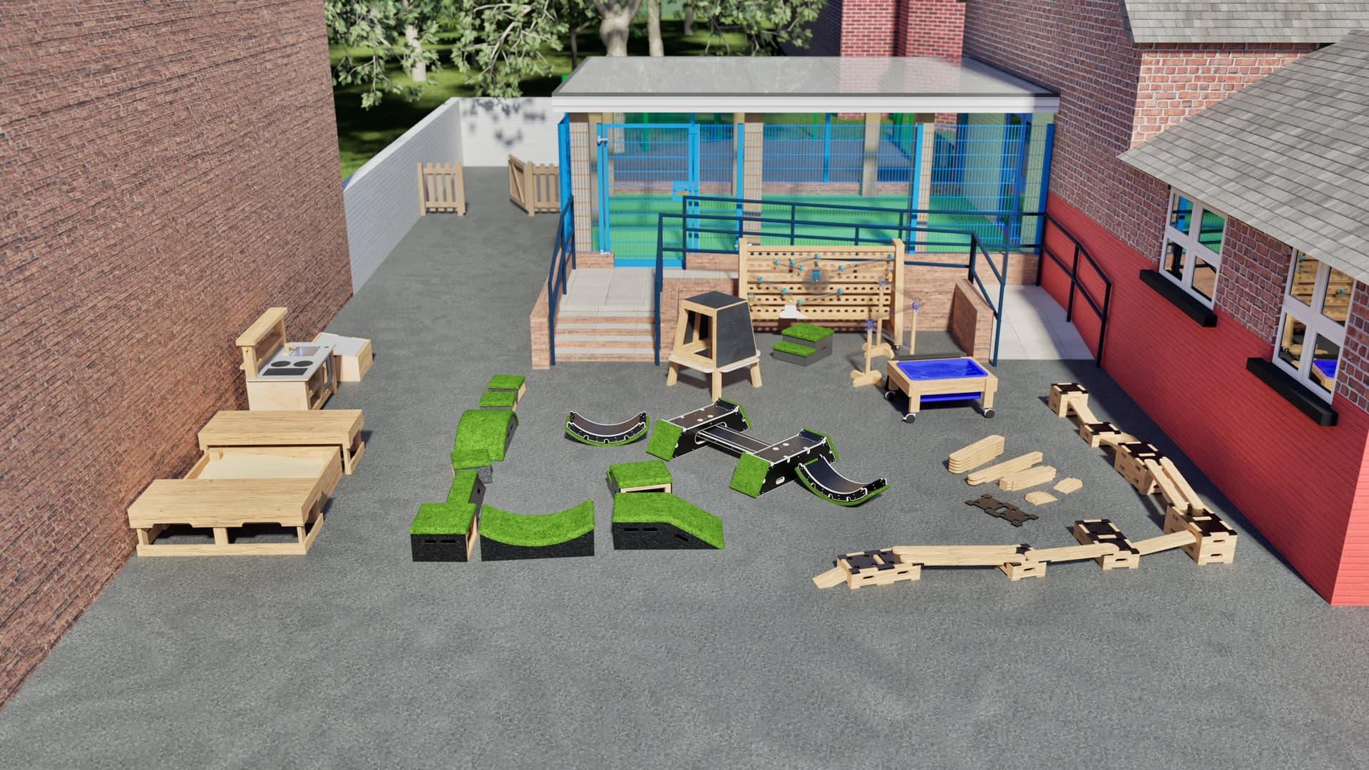 Complete playground and classroom solutions designed to support all seven areas of EYFS learning