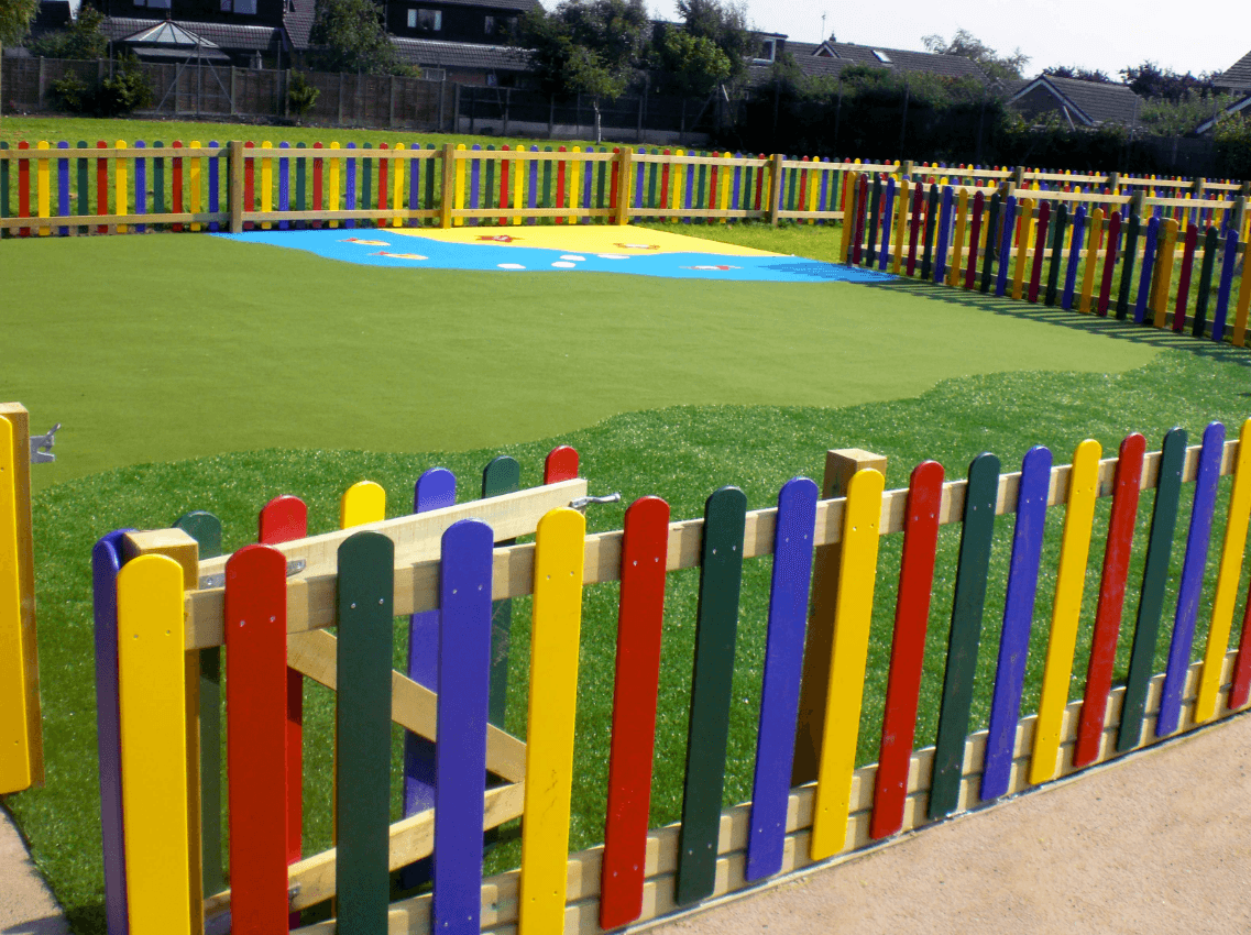 Flexible fencing for changing play spaces