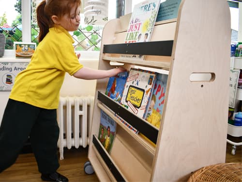 Keep your books tidy with our Bookcase on Wheels