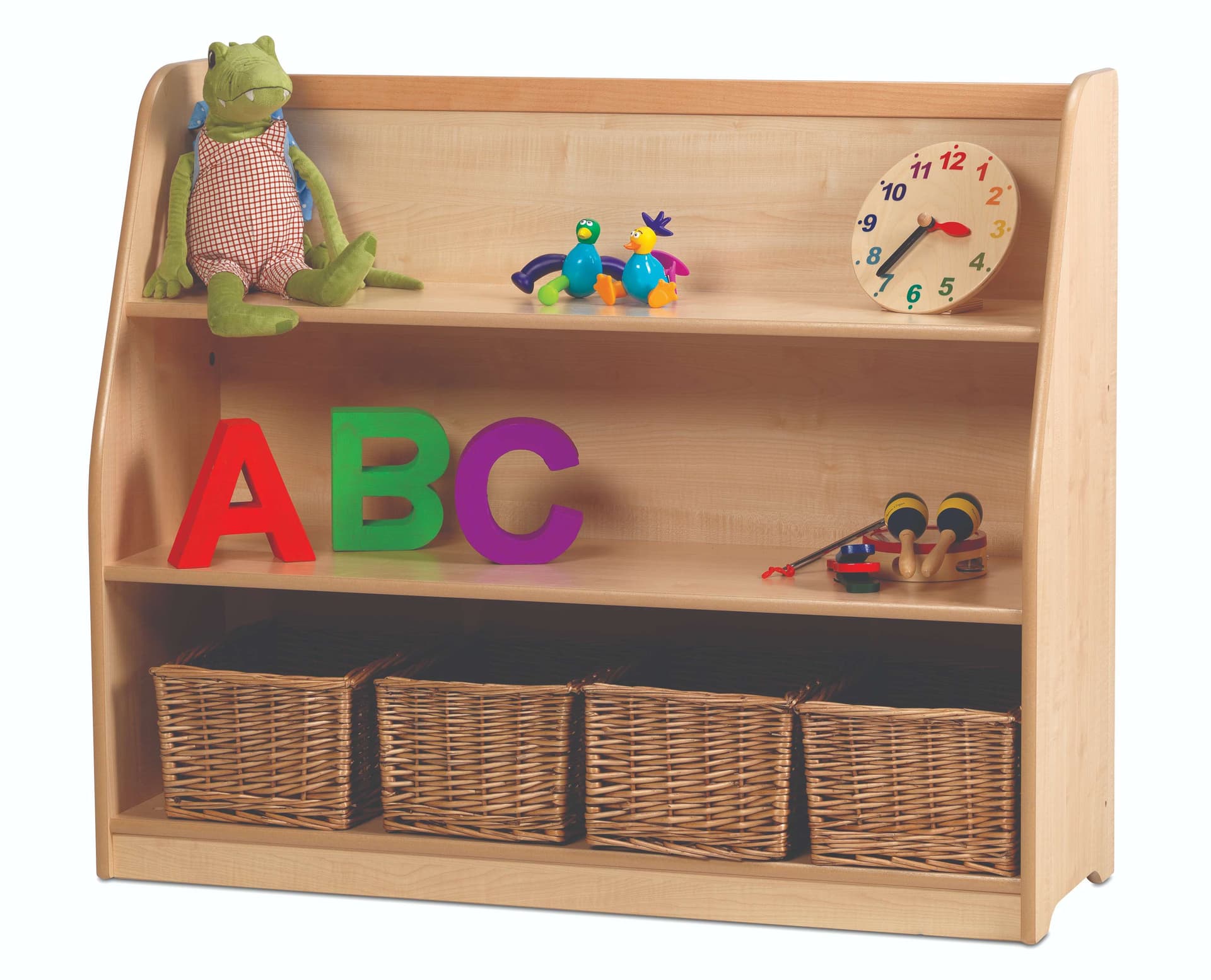 The Large Access Shelf Unit features 3 wipeable, scratch-resistant shelves, spread over a metre