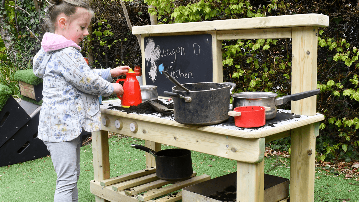 Budget Friendly Mud Kitchen for Primary Schools