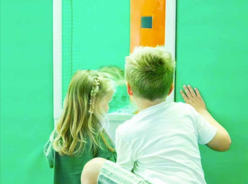 Interactive colour, sound and brightness control for hands-on sensory play