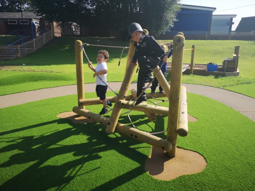 Our nursery climbing frames have been designed to develop children’s school readiness!