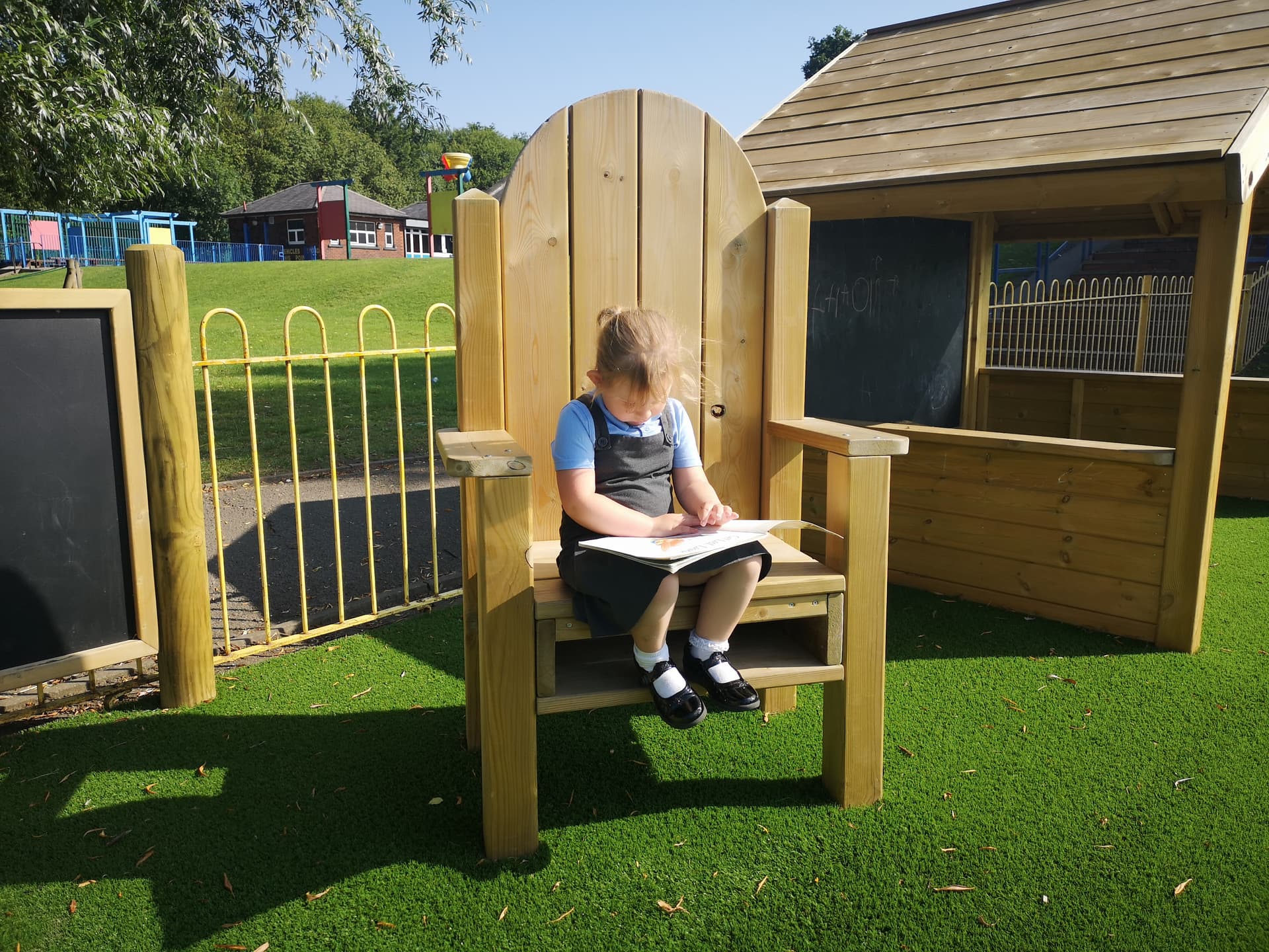 Create an inspiring area for literacy with our Storytelling Chairs, great for any playground!