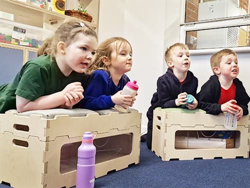 Create engaging classrooms environments with our Stack and Sit Benches