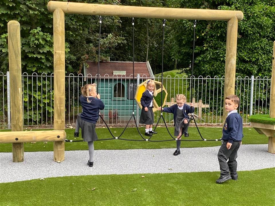 Enhance all components of fitness including gross and fine motor skills with our Trim Trails!