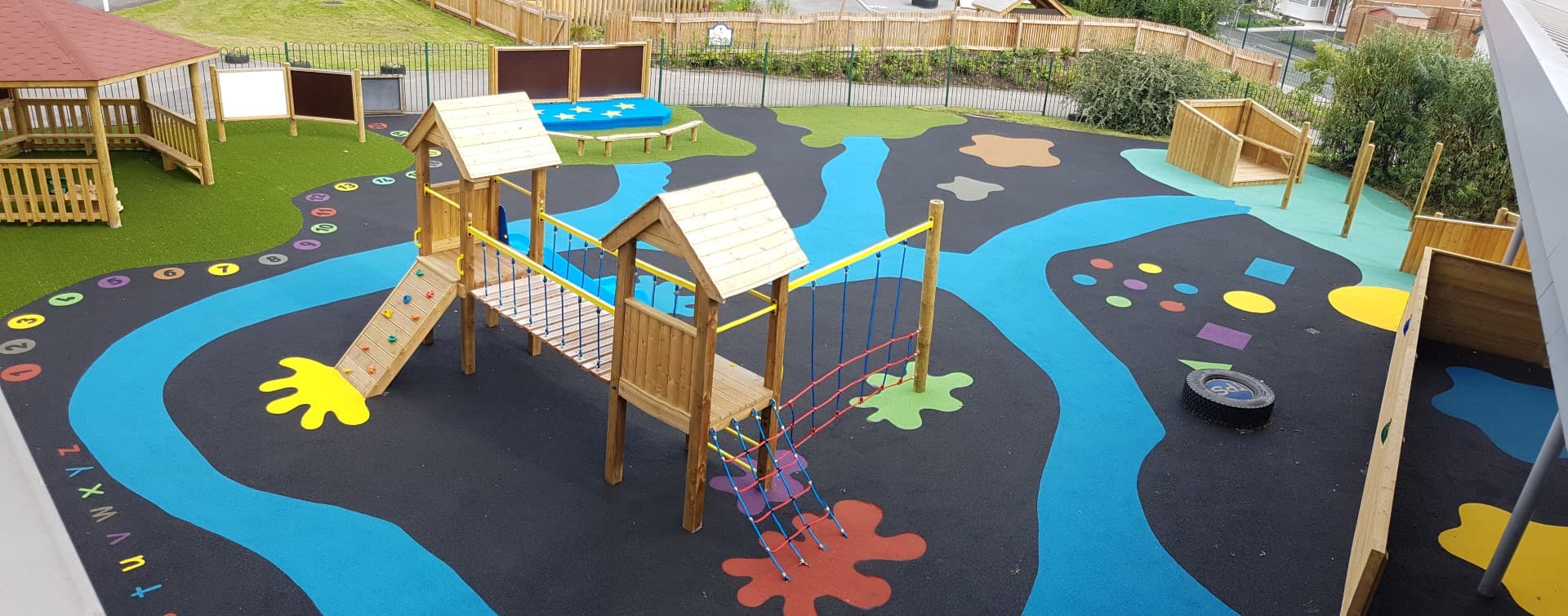 Out Wet Pour Safety Surfacing will create a visually stunning playground